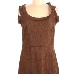 Oscar De La Renta Silk Cashmere Dress